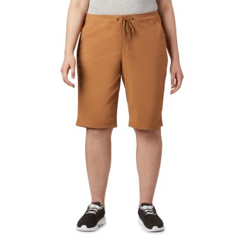 Columbia Anytime Outdoor Long Plus Size, Pantalones Cortos Marrom Para Mujer | 754298-BJR